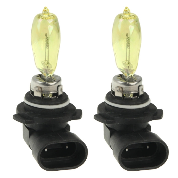 2 X 9006 HOD Halogen Bulbs 12V 100W 2400 LM 3500K Yellow Light Headlights - Halogen Lights by PMC Jewellery | Online Shopping South Africa | PMC Jewellery