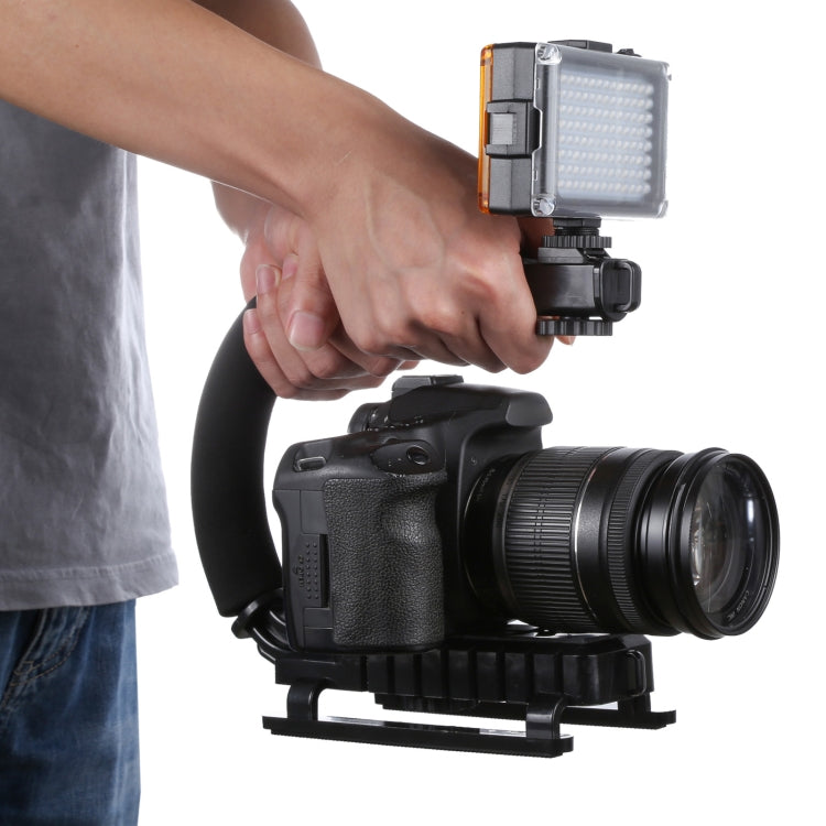 C-Shape Mount Holder Handle for DSLR / Camcorder DV - Camera Stabilizer by PMC TechLife | Online Shopping South Africa | PMC TechLife | Buy Now Pay Later Mobicred