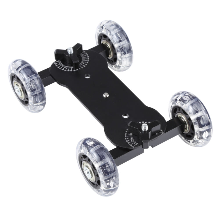 Floor Table Video Slider Track Dolly Car for DSLR Camera(Black) - free shipping - PMC TechLife - Order now!