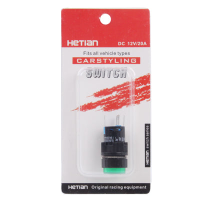 Car DIY Round Button Push Switch / Green Indicator - Car Switches by PMC TechLife | Online Shopping South Africa | PMC TechLife | Buy Now Pay Later Mobicred