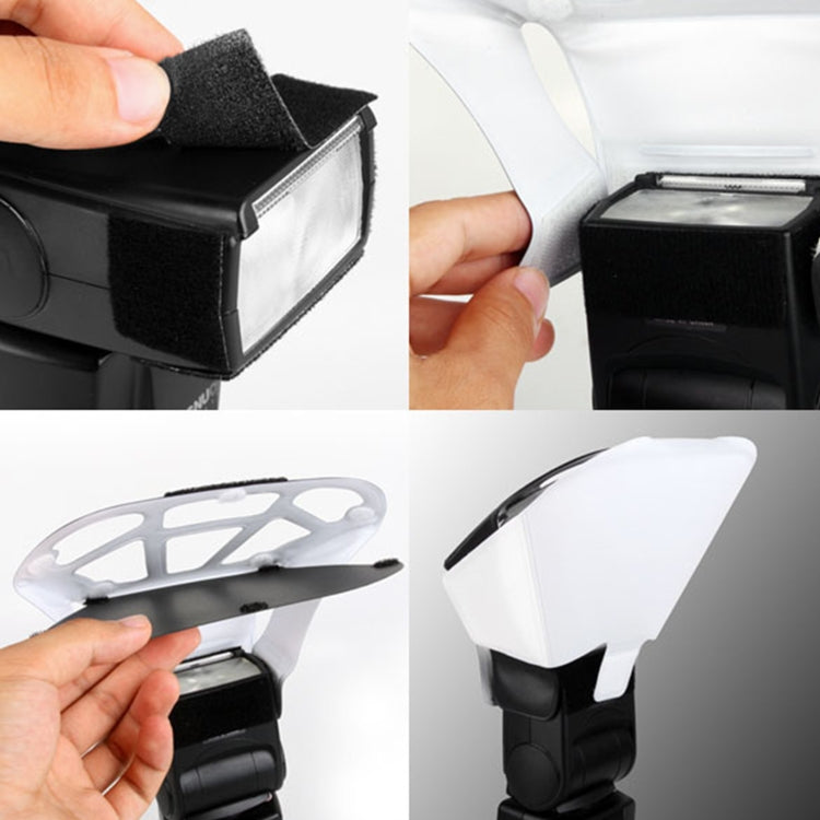 FB-20 Universal Camera Top Flash Light Speedlite Bounce Focus Flash Diffuser(Black) - free shipping - PMC TechLife - Order now!