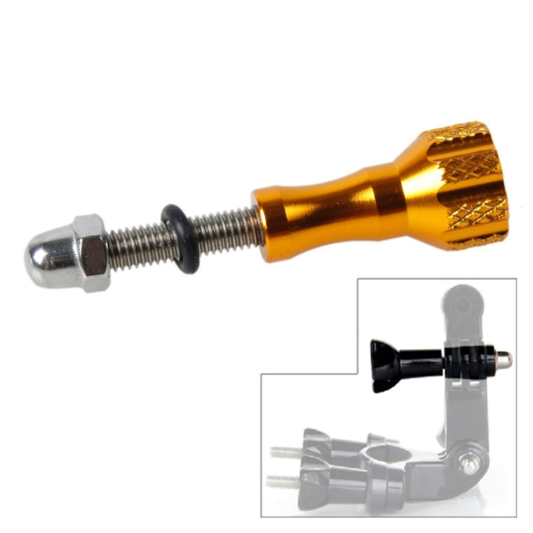 TMC Aluminum Thumb Knob Stainless Bolt Screw GoPro Hero12 Black / Hero11 /10 /9 /8 /7 /6 /5, Insta360 Ace / Ace Pro, DJI Osmo Action 4 and Other Action Cameras, Length: 5.8cm(Gold) - Screws by TMC | Online Shopping South Africa | PMC Jewellery | Buy Now Pay Later Mobicred