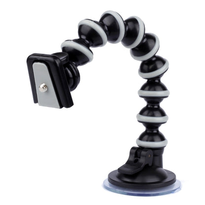 Steering Car Glass Suction Cup Mount for PULUZ Action Sports Cameras Jaws Flex Clamp Mount for GoPro Hero12 Black / Hero11 /10 /9 /8 /7 /6 /5, Insta360 Ace / Ace Pro, DJI Osmo Action 4 and Other Action Cameras - Holder by PMC Jewellery | Online Shopping South Africa | PMC Jewellery | Buy Now Pay Later Mobicred