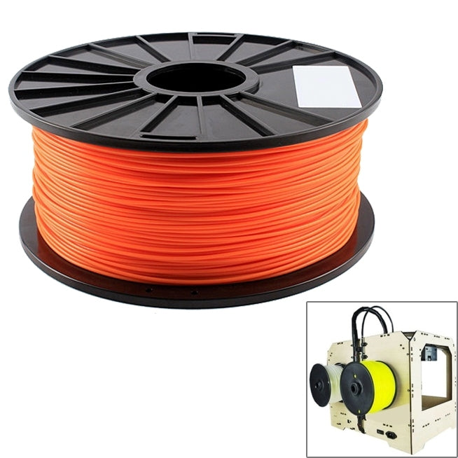 PLA 1.75 mm Fluorescent 3D Printer Filaments, about 345m(Orange) - Consumables by PMC Jewellery | Online Shopping South Africa | PMC Jewellery | Buy Now Pay Later Mobicred