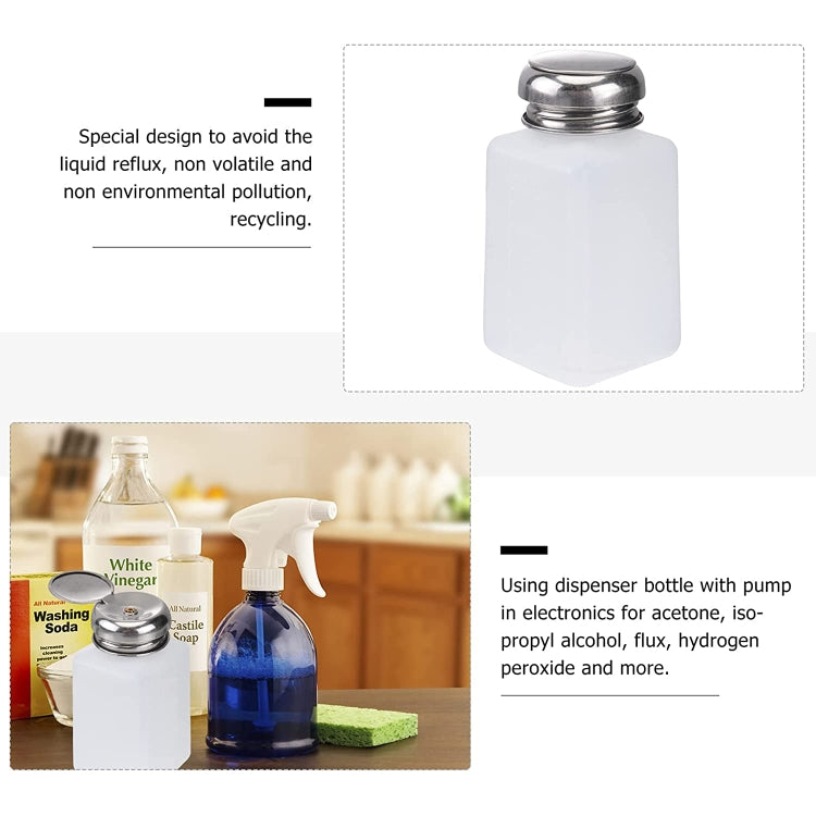 250ml Push Down Alcohol and Liquid Container Bottle(White) - Others by PMC TechLife | Online Shopping South Africa | PMC TechLife