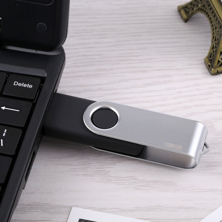 128GB Twister USB 2.0 Flash Disk(Black) - USB Flash Drives by PMC Jewellery | Online Shopping South Africa | PMC Jewellery | Buy Now Pay Later Mobicred