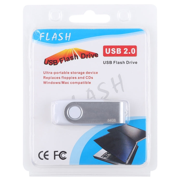 64GB Twister USB 2.0 Flash Disk(White) - USB Flash Drives by PMc TechLife | Online Shopping South Africa | PMc TechLife | Buy Now Pay Later Mobicred