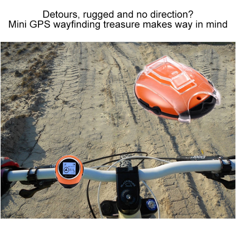 Keychain Handheld Mini GPS Navigation USB Rechargeable Location Finder Tracker for Outdoor Travel Climbing(Orange) - Personal Tracker by PMC TechLife | Online Shopping South Africa | PMC TechLife | Buy Now Pay Later Mobicred