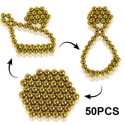 DIY Magic Puzzle / Buckyballs Magnet Balls with 50pcs Magnet Balls (Yellow) -  by PMC Jewellery | Online Shopping South Africa | PMC Jewellery | Buy Now Pay Later Mobicred