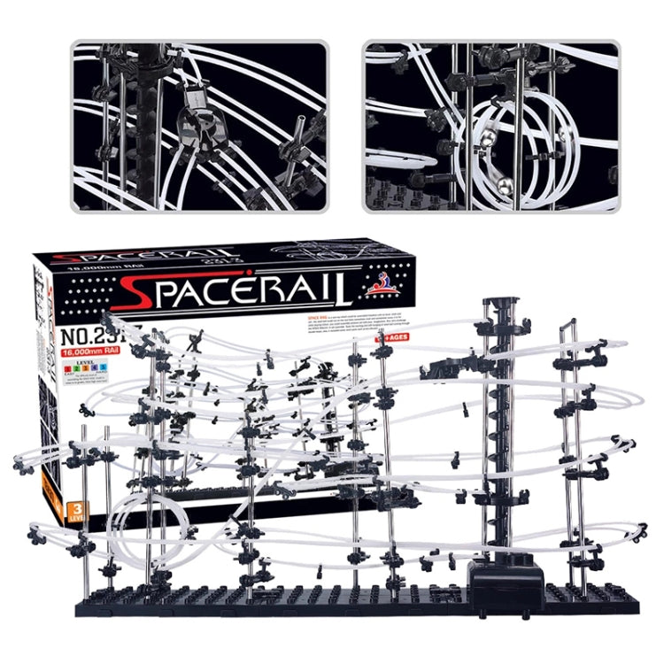 Space Rail , DIY Physics Spacewarp Rollercoaster Model Kit 16,000mm Rail, 342 in 1(Black) - DIY Developmental Toys by PMC Jewellery | Online Shopping South Africa | PMC Jewellery | Buy Now Pay Later Mobicred