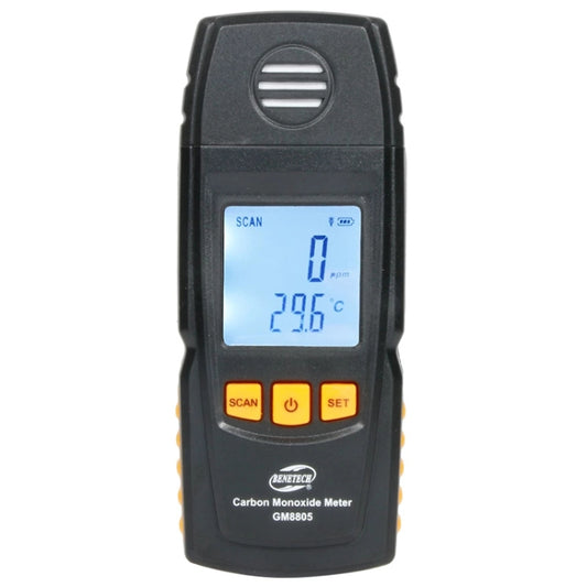 BENETECH GM8805 LCD Display Handheld Carbon Monoxide CO Monitor Detector Meter Tester, Measure Range: 0-1000ppm(Black) - Gas Monitor by BENETECH | Online Shopping South Africa | PMC Jewellery | Buy Now Pay Later Mobicred