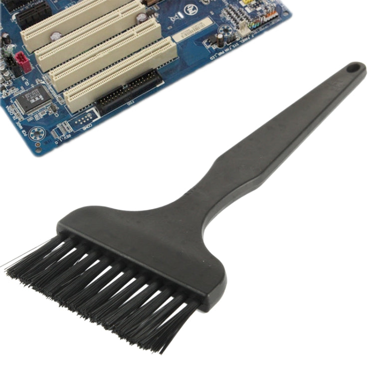 Electronic Component 12 Beam Flat Handle Antistatic Cleaning Brush, Length: 17cm(Black) - free shipping - PMC TechLife - Order now!