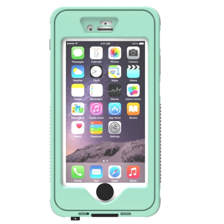 Waterproof Dustproof Shockproof Crushproof Noctilucent Protective Case with Holder for iPhone 6 & 6S(Green) - More iPhone Cases by PMC TechLife | Online Shopping South Africa | PMC TechLife