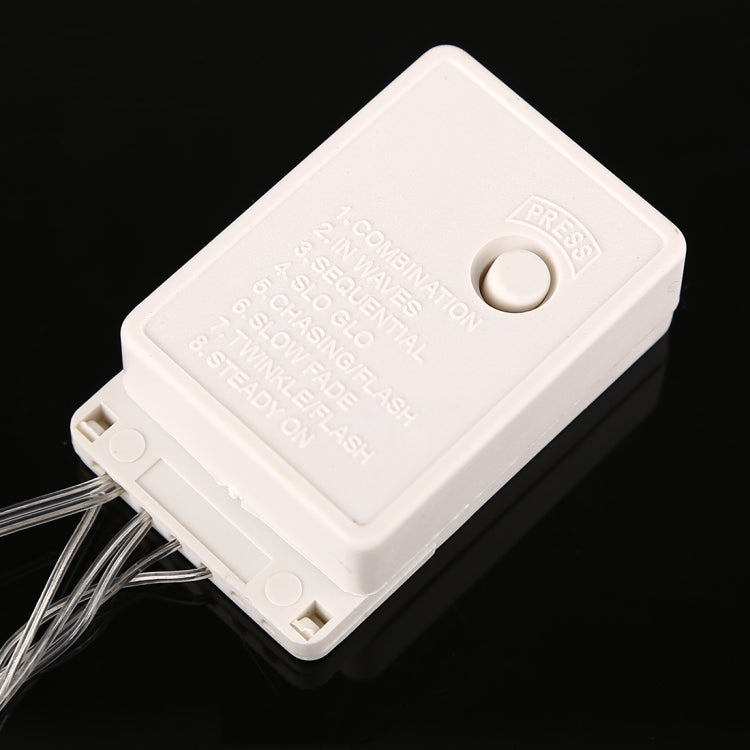 Waterproof  String Light, Length: 10m, 100 LED, Flashing / Fading / Chasing Effect, with Controller, AC 220V, EU Plug(Yellow Light) - free shipping - PMC TechLife - Order now!