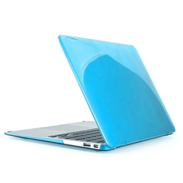 ENKAY for MacBook Air 13.3 inch (US Version) / A1369 / A1466 4 in 1 Crystal Hard Shell Plastic Protective Case with Screen Protector & Keyboard Guard & Anti-dust Plugs(Blue) - MacBook Air Cases by ENKAY | Online Shopping South Africa | PMC Jewellery | Buy Now Pay Later Mobicred