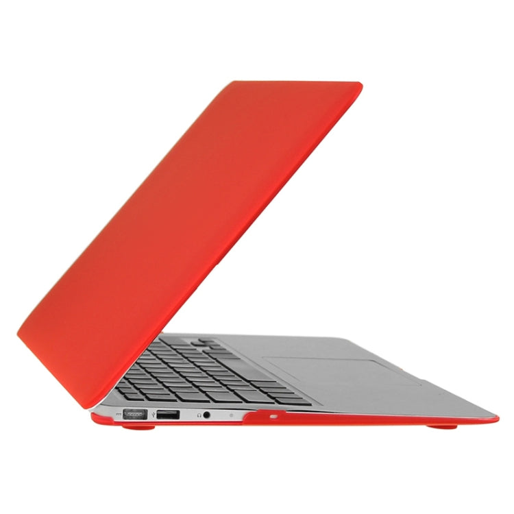 ENKAY for Macbook Air 11.6 inch (US Version) / A1370 / A1465 Hat-Prince 3 in 1 Frosted Hard Shell Plastic Protective Case with Keyboard Guard & Port Dust Plug(Red) - MacBook Air Cases by ENKAY | Online Shopping South Africa | PMC Jewellery | Buy Now Pay Later Mobicred