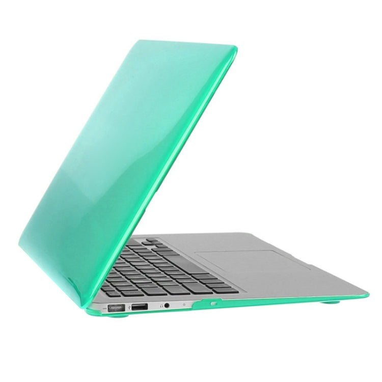 ENKAY for Macbook Air 11.6 inch (US Version) / A1370 / A1465 Hat-Prince 3 in 1 Crystal Hard Shell Plastic Protective Case with Keyboard Guard & Port Dust Plug(Green) - MacBook Air Cases by ENKAY | Online Shopping South Africa | PMC Jewellery | Buy Now Pay Later Mobicred