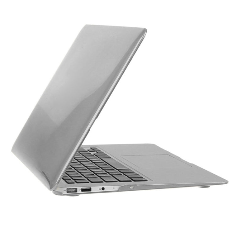 ENKAY for Macbook Air 13.3 inch (US Version) / A1369 / A1466 Hat-Prince 3 in 1 Crystal Hard Shell Plastic Protective Case with Keyboard Guard & Port Dust Plug(Grey) - MacBook Air Cases by ENKAY | Online Shopping South Africa | PMC Jewellery | Buy Now Pay Later Mobicred