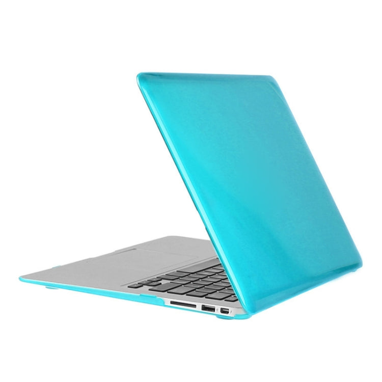 ENKAY for Macbook Air 13.3 inch (US Version) / A1369 / A1466 Hat-Prince 3 in 1 Crystal Hard Shell Plastic Protective Case with Keyboard Guard & Port Dust Plug(Blue) - MacBook Air Cases by ENKAY | Online Shopping South Africa | PMC Jewellery | Buy Now Pay Later Mobicred