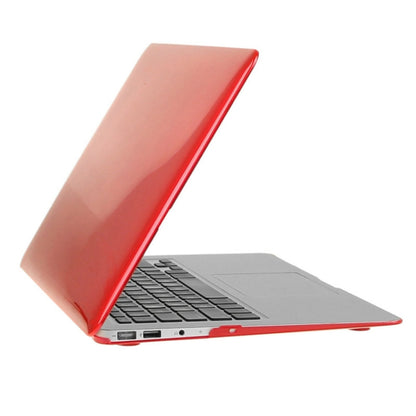 ENKAY for Macbook Air 13.3 inch (US Version) / A1369 / A1466 Hat-Prince 3 in 1 Crystal Hard Shell Plastic Protective Case with Keyboard Guard & Port Dust Plug(Red) - MacBook Air Cases by ENKAY | Online Shopping South Africa | PMC Jewellery | Buy Now Pay Later Mobicred