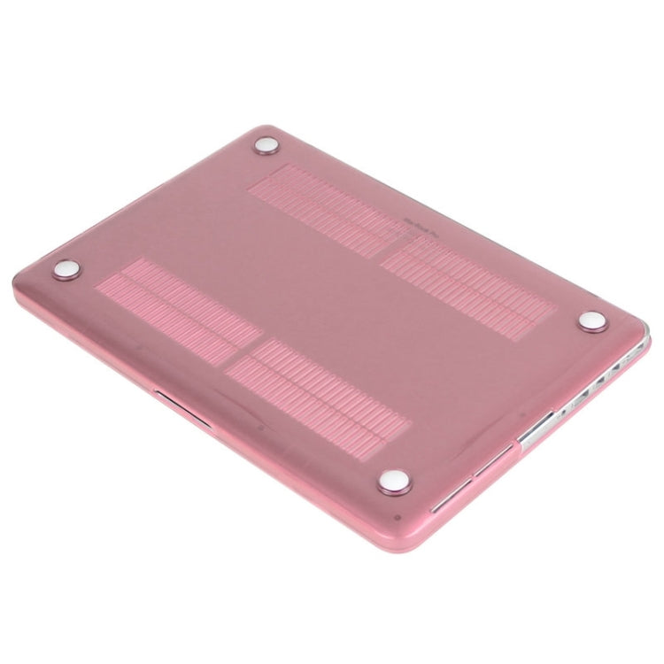 ENKAY for Macbook Pro Retina 15.4 inch (US Version) / A1398 Hat-Prince 3 in 1 Crystal Hard Shell Plastic Protective Case with Keyboard Guard & Port Dust Plug(Pink) - MacBook Pro Cases by ENKAY | Online Shopping South Africa | PMC Jewellery | Buy Now Pay Later Mobicred