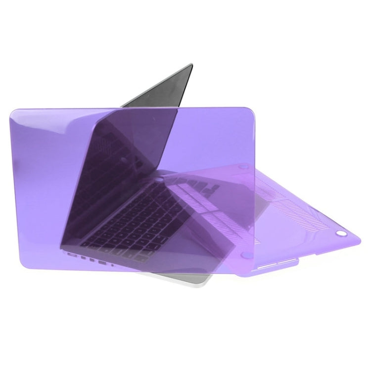 ENKAY for Macbook Pro Retina 15.4 inch (US Version) / A1398 Hat-Prince 3 in 1 Crystal Hard Shell Plastic Protective Case with Keyboard Guard & Port Dust Plug(Purple) - MacBook Pro Cases by ENKAY | Online Shopping South Africa | PMC Jewellery | Buy Now Pay Later Mobicred