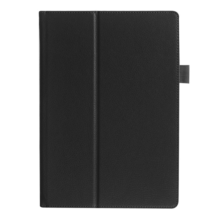 Litchi Texture Horizontal Flip Solid Color Leather Case with Holder for Lenovo TAB 2 A10-30 X30F & TAB 2 A10-70F, 10.1 inch(Black) - Lenovo by PMC Jewellery | Online Shopping South Africa | PMC Jewellery | Buy Now Pay Later Mobicred