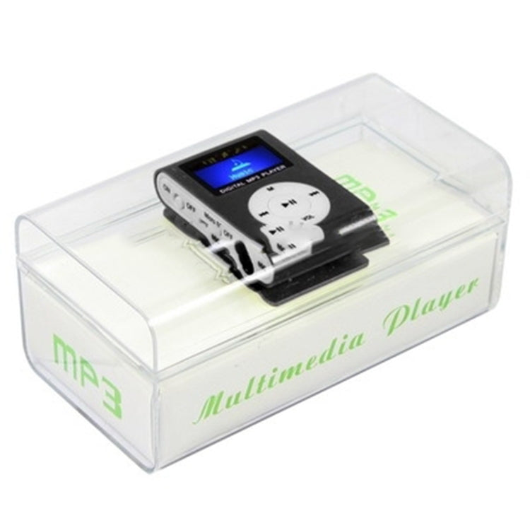 TF / Micro SD Card Slot MP3 Player with LCD Screen, Metal Clip(Black) - free shipping - PMC TechLife - Order now!