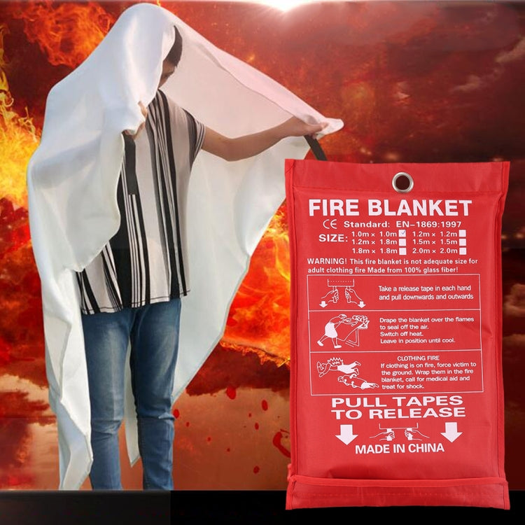 Emergency Survival Fire Blanket Shelter Safety Protector Extinguishers Tent, Size: 1*1m - Others by PMC TechLife | Online Shopping South Africa | PMC TechLife | Buy Now Pay Later Mobicred