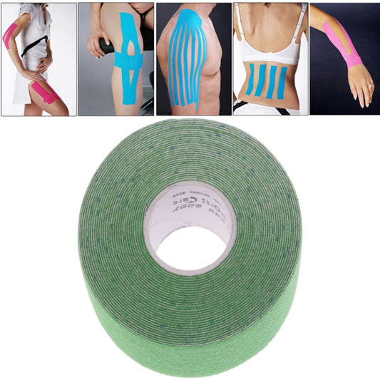 Waterproof Kinesiology Tape Sports Muscles Care Therapeutic Bandage, Size: 5m(L) x 5cm(W)(Green) - Physiotherapy Sports Tape by PMC Jewellery | Online Shopping South Africa | PMC Jewellery | Buy Now Pay Later Mobicred