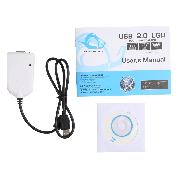 USB To VGA Multi-Monitor / Multi-Display Adapter, USB 2.0 External Graphics Card - Cable by PMC Jewellery | Online Shopping South Africa | PMC Jewellery | Buy Now Pay Later Mobicred