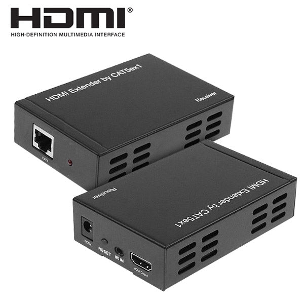 Full HD 1080P HDMI To Extender Transmitter + Receiver over One 100m CAT5E / CAT6 (TCP/IP) - Amplifier by PMC Jewellery | Online Shopping South Africa | PMC Jewellery | Buy Now Pay Later Mobicred