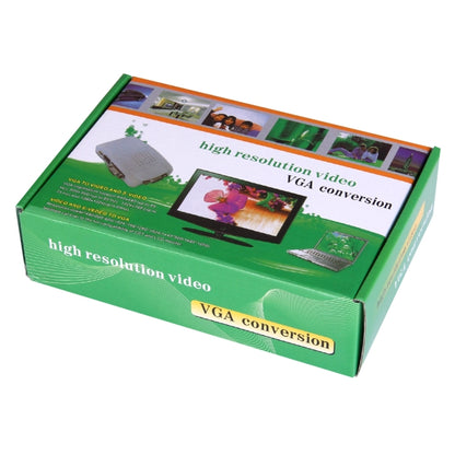 BNC / S-Video to VGA Video Converter(UK Plug) - Video Converter by PMC Jewellery | Online Shopping South Africa | PMC Jewellery | Buy Now Pay Later Mobicred