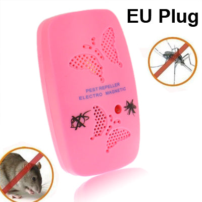 Ultrasonic Electronics Insecticide with Two Steps of Adjustable, Pink (EU Plug) - Repellents by PMC Jewellery | Online Shopping South Africa | PMC Jewellery | Buy Now Pay Later Mobicred