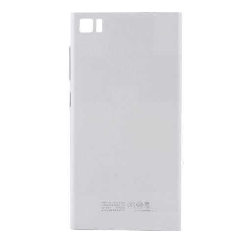 Back Housing Cover for Xiaomi Mi3(White) - Back Cover by PMC Jewellery | Online Shopping South Africa | PMC Jewellery | Buy Now Pay Later Mobicred