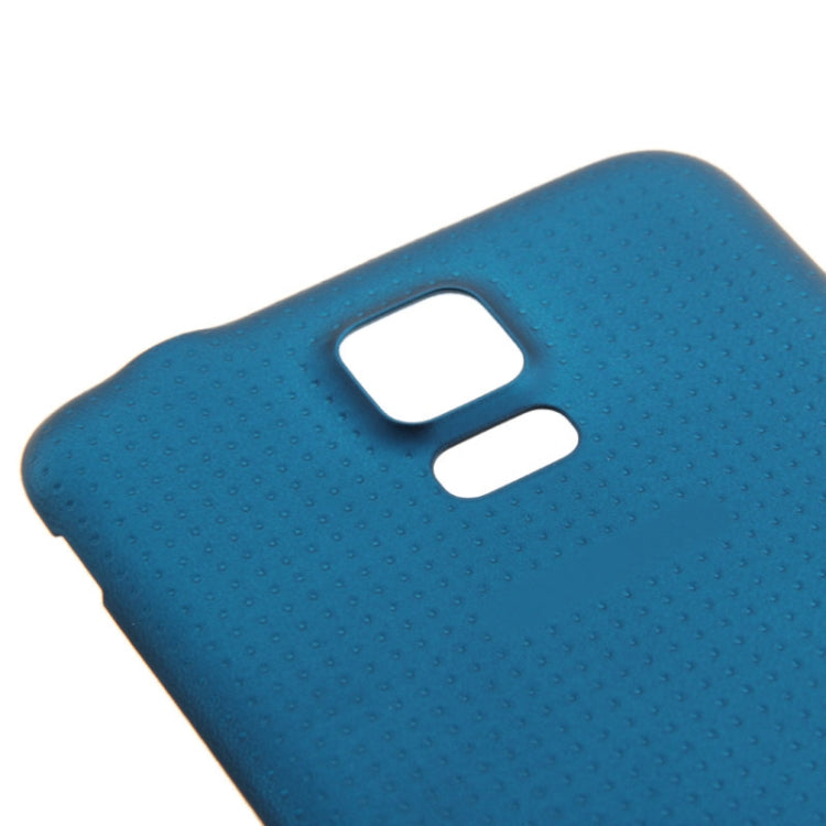 For Galaxy S5 / G900 Original Plastic Material Battery Housing Door Cover with Waterproof Function (Blue) - Back Cover by PMC Jewellery | Online Shopping South Africa | PMC Jewellery | Buy Now Pay Later Mobicred