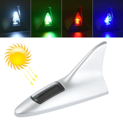 Solar Shark Fin High-positioned Alarm Light(Silver) - Warning Lights by PMC Jewellery | Online Shopping South Africa | PMC Jewellery | Buy Now Pay Later Mobicred