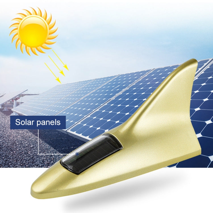 Solar Shark Fin High-positioned Alarm Light(Silver) - Warning Lights by PMC TechLife | Online Shopping South Africa | PMC TechLife | Buy Now Pay Later Mobicred