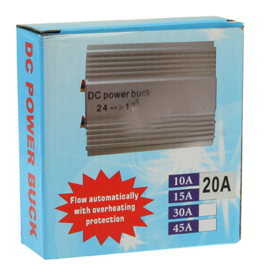 DC 24V to 12V Car Power Step-down Transformer, Rated Output Current: 20A - Voltage Stabilizer by PMC TechLife | Online Shopping South Africa | PMC TechLife | Buy Now Pay Later Mobicred