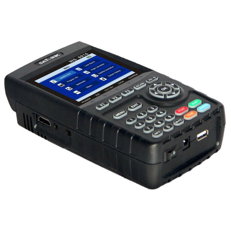 SATLINK WS6916 Digital Satellite Signal Finder Meter, 3.5 inch TFT LCD Screen, Support DVB-S / S2, MPEG-2 / MPEG-4(EU Plug) - Satellite Finder by PMC TechLife | Online Shopping South Africa | PMC TechLife | Buy Now Pay Later Mobicred