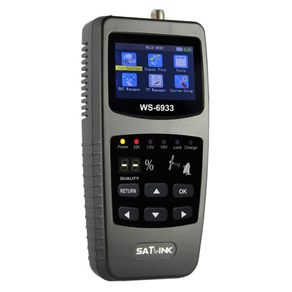 SATLINK WS6933 Portable Digital Satellite Finder Meter, 2.1 inch LCD Colour Screen, DVB-S2/S Signal Pointer(UK Plug) - Satellite Finder by PMC Jewellery | Online Shopping South Africa | PMC Jewellery | Buy Now Pay Later Mobicred