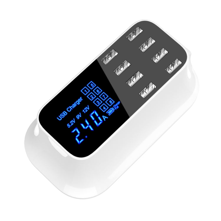 YC-CDA19A 8-port USB Multi-function 40W Intelligent Digital Display Fast Charging Dock, US Plug - free shipping - PMC Jewellery - Order now!