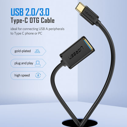 UGREEN 13cm USB 3.0 Female to USB-C / Type-C Male OTG Converter Adapter Cable (White) - OTG Adapter by UGREEN | Online Shopping South Africa | PMC Jewellery | Buy Now Pay Later Mobicred