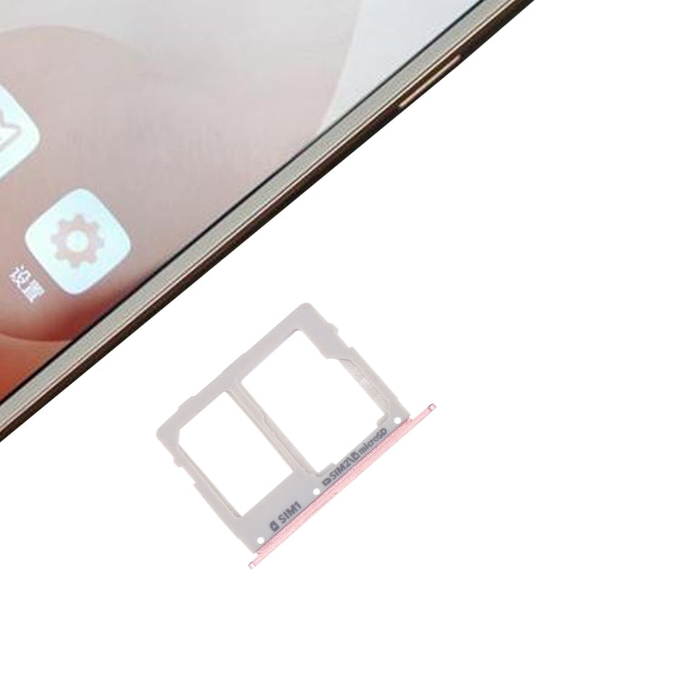 For Galaxy C7 Pro / C7010 & C5 Pro / C5010 SIM Card Tray + SIM / Micro SD Card Tray (Rose Gold) - free shipping - PMc TechLife - Order now!