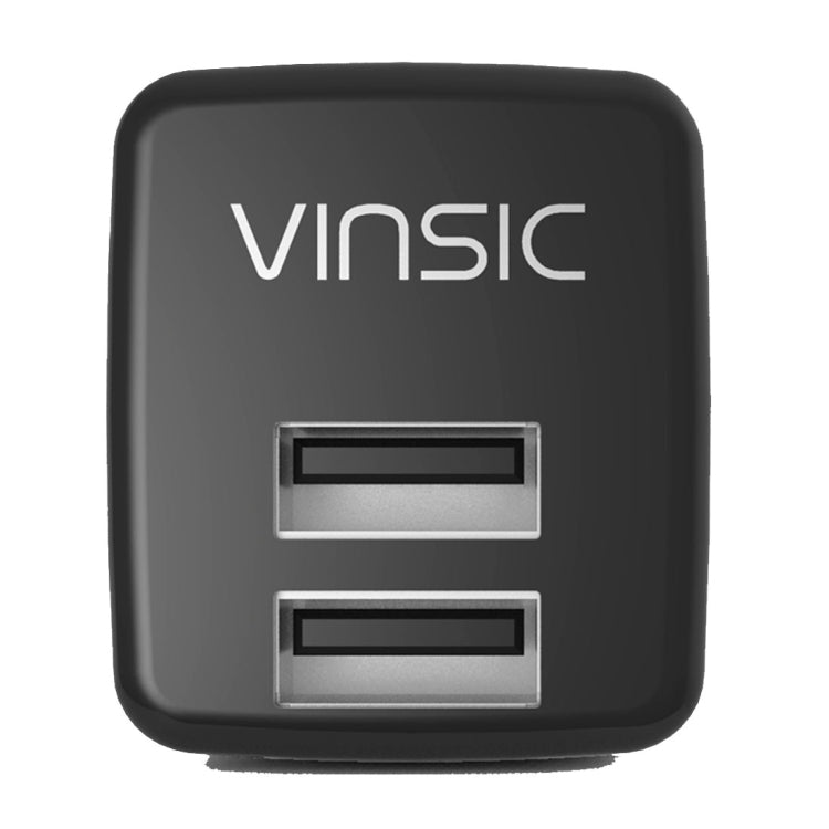 Vinsic 12W 5V 2.4A Output Dual USB Wall Charger USB Charger Adapter - USB Charger by VINSIC | Online Shopping South Africa | PMC Jewellery | Buy Now Pay Later Mobicred