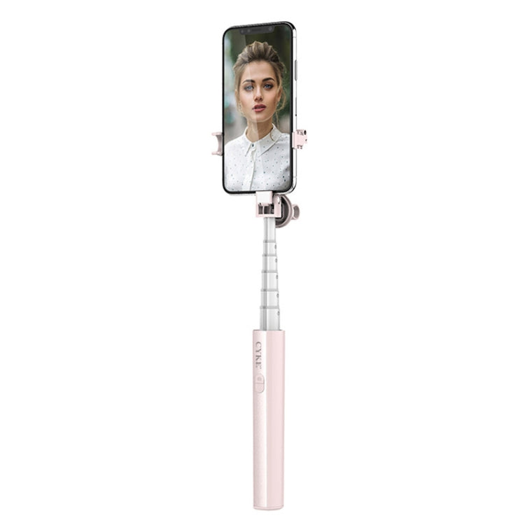 CYKE P9 Universal Stretchable Hidden One-piece Wireless Bluetooth Selfie Stick(Pink) - Selfie Sticks by CYKE | Online Shopping South Africa | PMC Jewellery | Buy Now Pay Later Mobicred