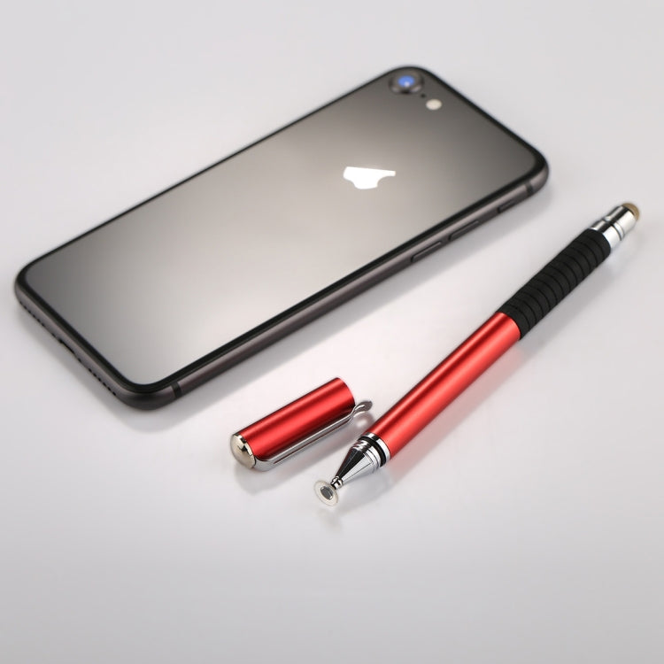 Universal 2 in 1 Multifunction Round Thin Tip Capacitive Touch Screen Stylus Pen, For iPhone, iPad, Samsung, and Other Capacitive Touch Screen Smartphones or Tablet PC(Red) - free shipping - PMc TechLife - Order now!