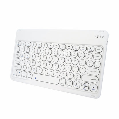 X3S 10 inch Universal Tablet Round Keycap Wireless Bluetooth Keyboard, Backlight Version (White) - Universal Keyboard by PMC Jewellery | Online Shopping South Africa | PMC Jewellery