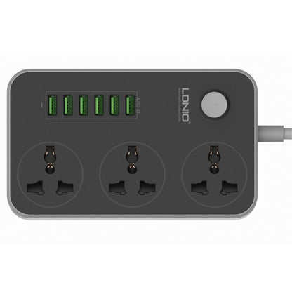 LDNIO SC3604 6 x USB Ports Multi-function Travel Home Office Socket, Cable Length: 2m, Big UK Plug - Extension Socket by LDNIO | Online Shopping South Africa | PMC Jewellery | Buy Now Pay Later Mobicred