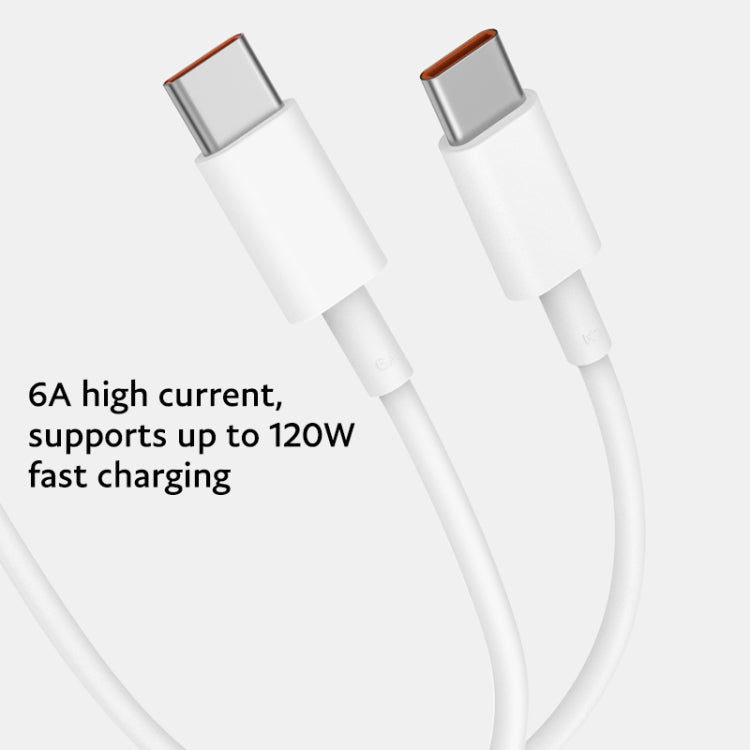 Original Xiaomi 6A USB-C / Type-C to USB-C / Type-C Fast Charging Data Cable, Length: 1m - USB-C & Type-C Cable by Xiaomi | Online Shopping South Africa | PMC TechLife | Buy Now Pay Later Mobicred